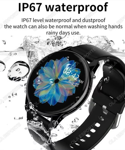 1.32" Smartwatch with Bluetooth Calling, Full Touch Screen, Fitness and Sleep Tracking, Android/iOS, Bluetooth 5.0