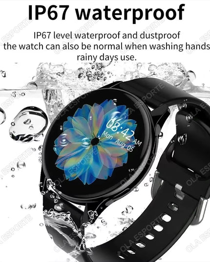 1.32" Smartwatch with Bluetooth Calling, Full Touch Screen, Fitness and Sleep Tracking, Android/iOS, Bluetooth 5.0