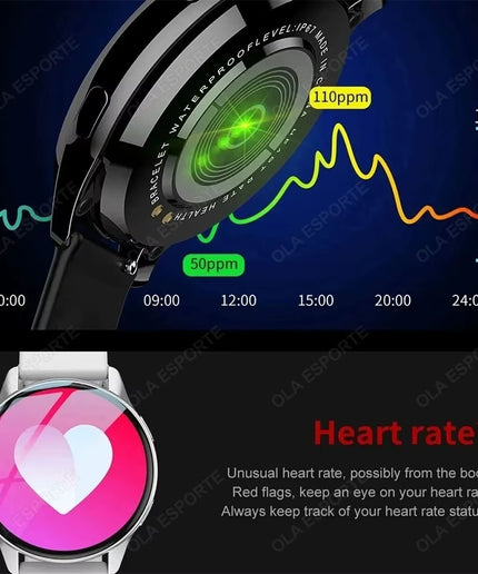 1.32" Smartwatch with Bluetooth Calling, Full Touch Screen, Fitness and Sleep Tracking, Android/iOS, Bluetooth 5.0