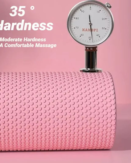 Hexagonal Yoga Roller: round EVA Foam Cylinder for Pilates & Enhanced Home Workouts (Diameter 9.5Cm, Length 29.7Cm)