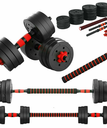 15/20/30/40 Kg Dumbbell Barbell Weight Set Pair Hand Weights Gym Fitness Workout