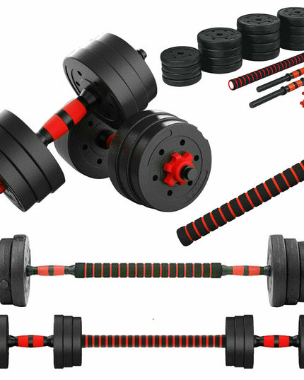 15/20/30/40 Kg Dumbbell Barbell Weight Set Pair Hand Weights Gym Fitness Workout