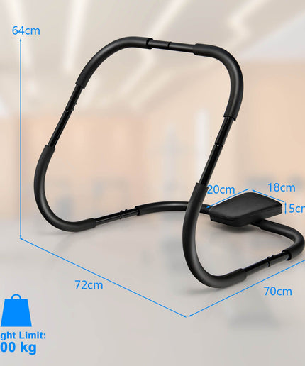 AB Abdominal Cruncher with Padded Headrest and Foam Handle