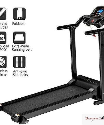Running Treadmill Electric Folding Machine 9% Incline Machine Home Gym Walking