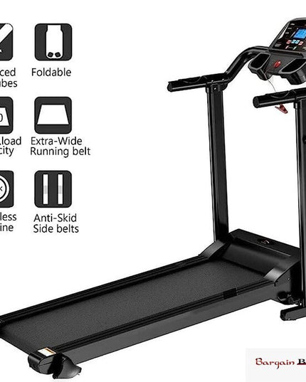 Running Treadmill Electric Folding Machine 9% Incline Machine Home Gym Walking