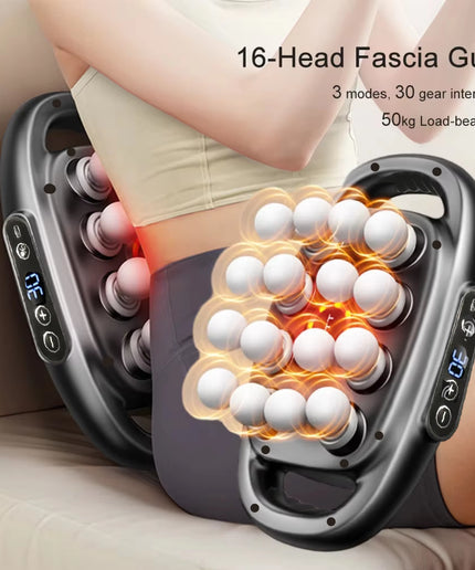 Massager Gun Set Deep Tissue Body Fitness Muscle Electric Relax Massager for Back Shoulders Legs Foot 16 Heads