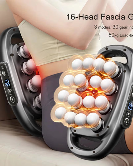 Massager Gun Set Deep Tissue Body Fitness Muscle Electric Relax Massager for Back Shoulders Legs Foot 16 Heads