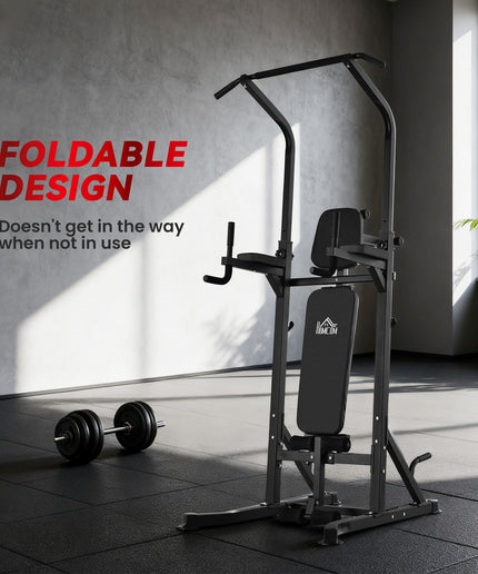 Power Tower Weight Bench Dip Stands Multifunction Pull-Ups Home Gym Fitness
