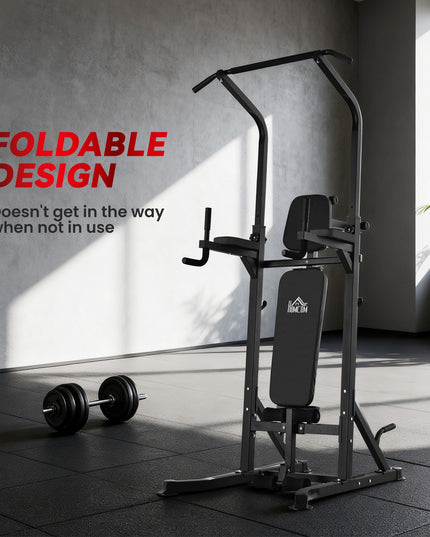 Power Tower Weight Bench Dip Stands Multifunction Pull-Ups Home Gym Fitness