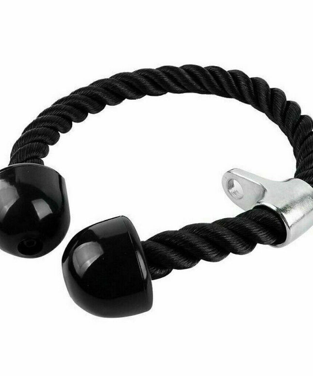 Gym Tricep Rope Pull down Cable Attachment Handle Multigym Home Train Lat Bicep