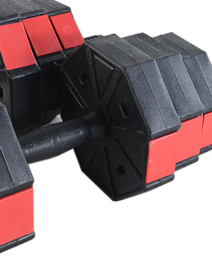 Premium Adjustable Dumbbell and Barbell Set, 20kg/30kg/40kg, Connector Bar Included