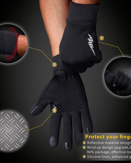 Winter Thermal Touch Screen Gloves for Women & Men – Warm Fleece Lined, Non-Slip Full Finger Gloves for Cycling, Running, Driving, Hiking & Daily Use (SRG102, USA Shipping Only)