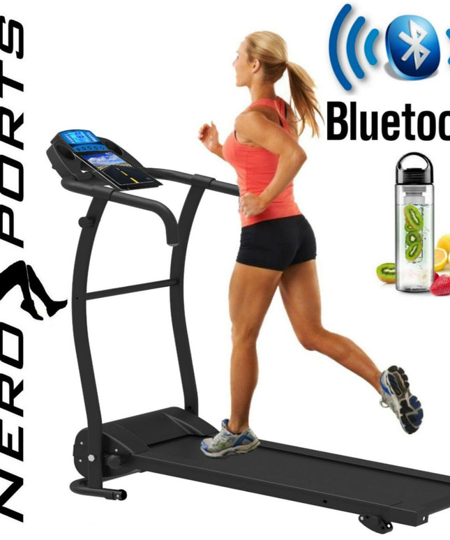 Adjustable Incline Bluetooth Folding Electric Treadmill – Nero Sport Home Running Machine