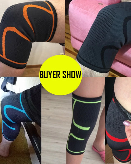 Compression Knee Support Sleeve – Elastic Sports Brace for Running & Cycling