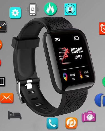 Smartwatch Men Women Wristwatches Smart Watch Message Fitness Monitor Bracelet Birthday Gift Electronic Clock for Android IOS