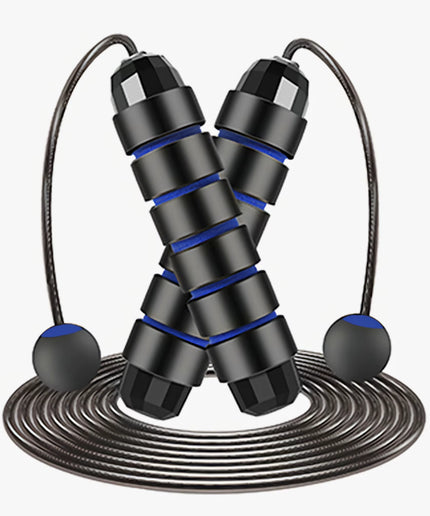 Adjustable Speed Jump Rope with Ball Bearings, PVC-Coated Steel Cable and Foam Handles