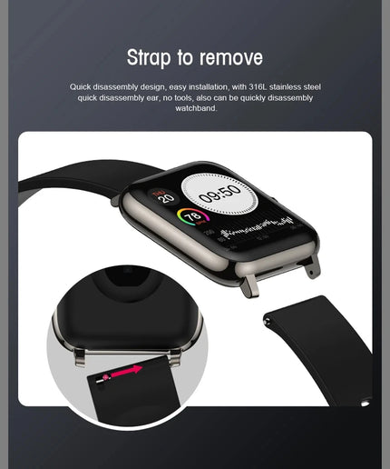 P22 Smart Watch – Fitness Tracker with Heart Rate, Sleep Monitor, Waterproof Sports Clock for Android & iOS