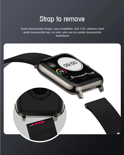 P22 Smart Watch – Fitness Tracker with Heart Rate, Sleep Monitor, Waterproof Sports Clock for Android & iOS