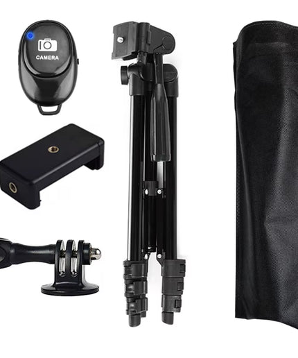 Smartphone Tripod with Bluetooth Remote – Adjustable Aluminum Phone Tripod Stand for iPhone & Android, Portable Selfie & Video Tripod up to 100cm