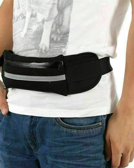 Zipped Sports Running Jogging Waist Travel Bum Bag Phone Keys Mobile Money Belt