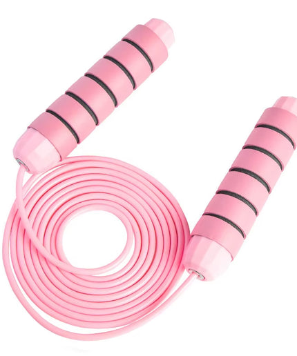 Adjustable Speed Jump Rope with Ball Bearings, PVC-Coated Steel Cable and Foam Handles