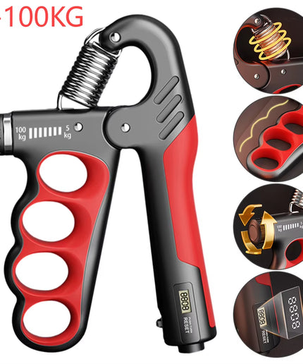 5-100Kg Hand Gripper Gym Wrist Expander Hand Strengthener Adjustable Dynamometer Hand Grip Finger Forearm Trainer Muscle Recover