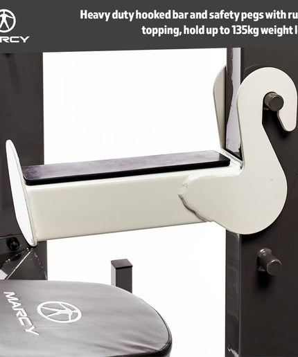 Marcy MWB-70205 Folding Olympic Barbell Bench with Rear Squat Rack