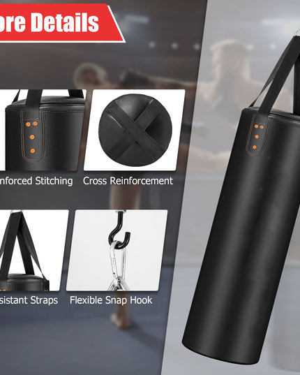 4-In-1 Hanging Boxing Bag Set with 12OZ Boxing Gloves